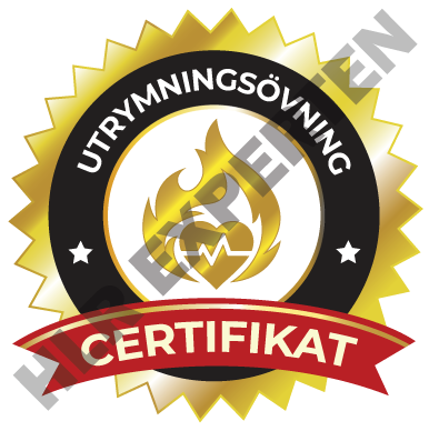 utrymningsövning diplom