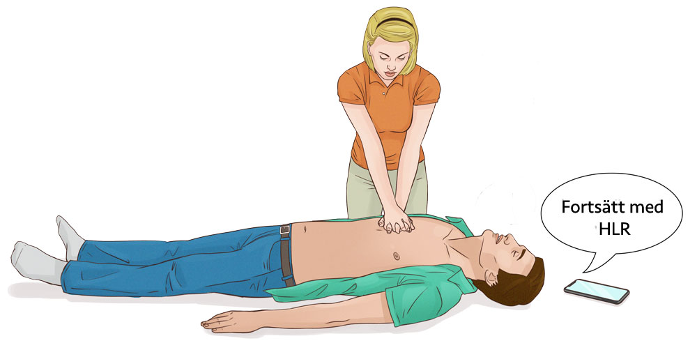 larma SOS, 112 vid hjärtstopp